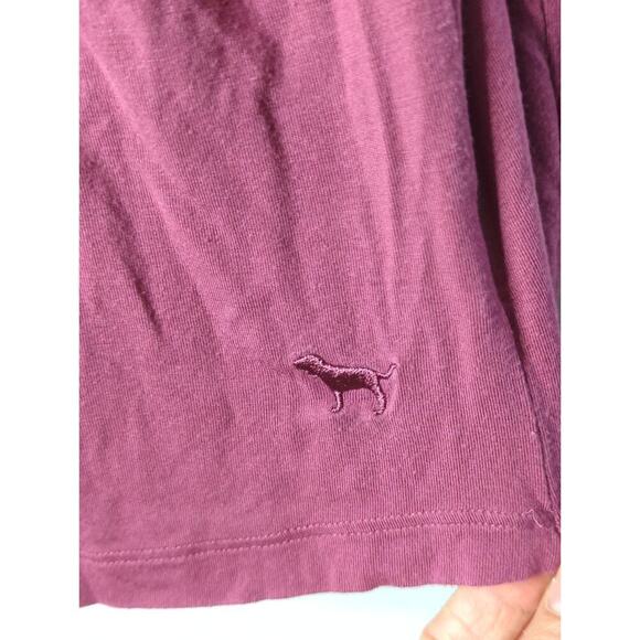 Pink Victoria’s Secret Lace up V-Neck Super Soft Modal Pullover Blouse Size M - Picture 6 of 11